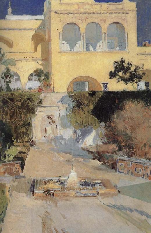 Joaquin Sorolla The Royal Palace in the afternoon China oil painting art